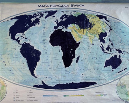 Anna Orlowska, The physical map of the world